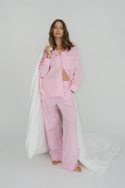 Spodnie Taylor Różowa Kratka