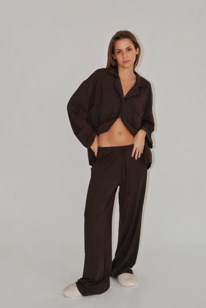 Koszula Taylor Brązowa