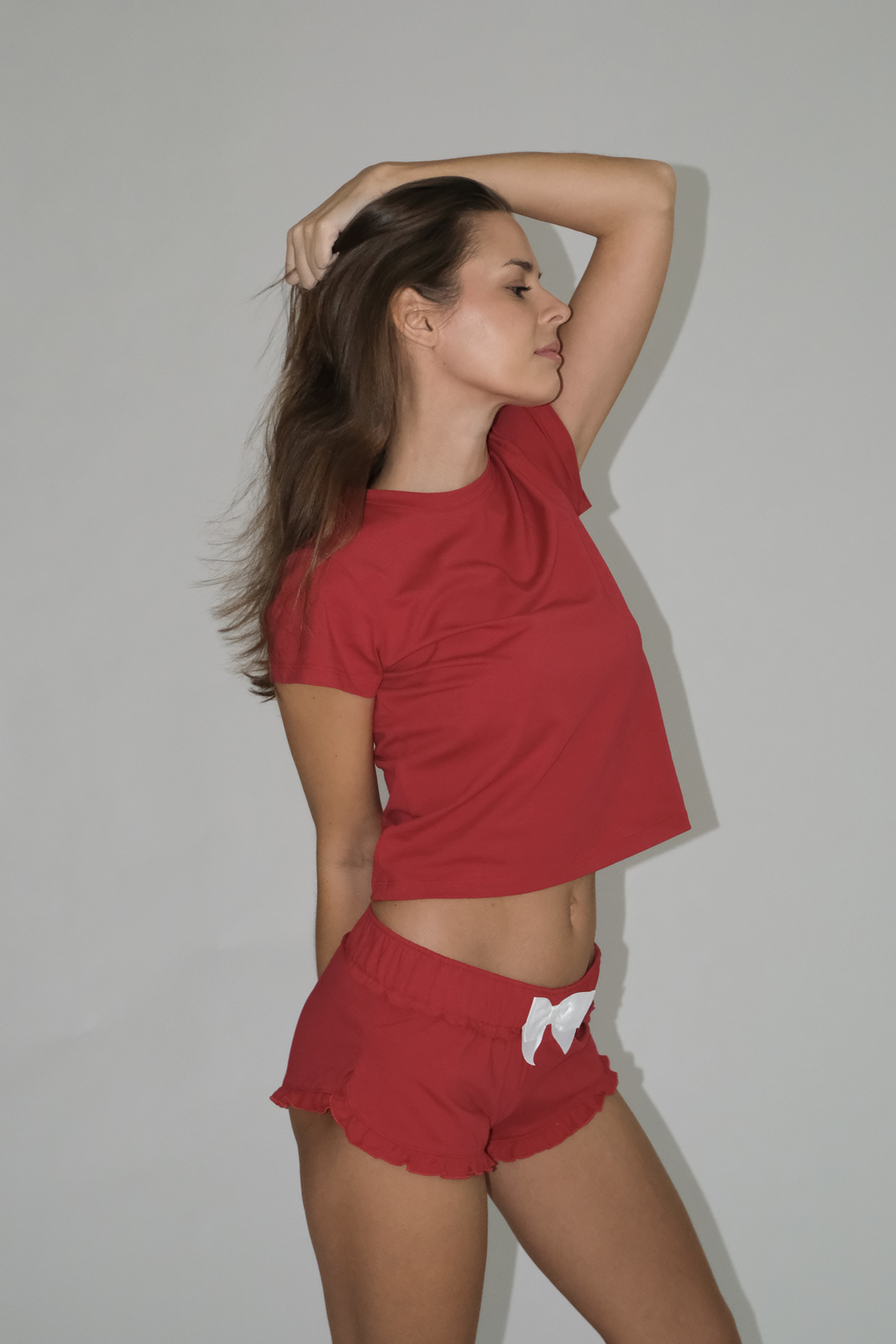 T-Shirt Eva Karmazynowy