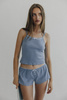 Ażurowy Top Rosie Blue Denim