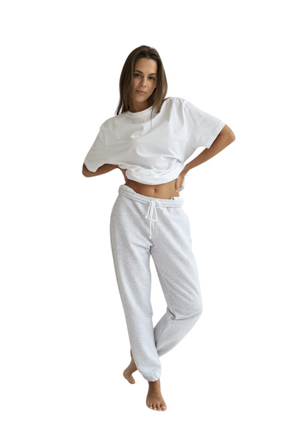 Spodnie Dresowe Unisex Alex Jasny Melange