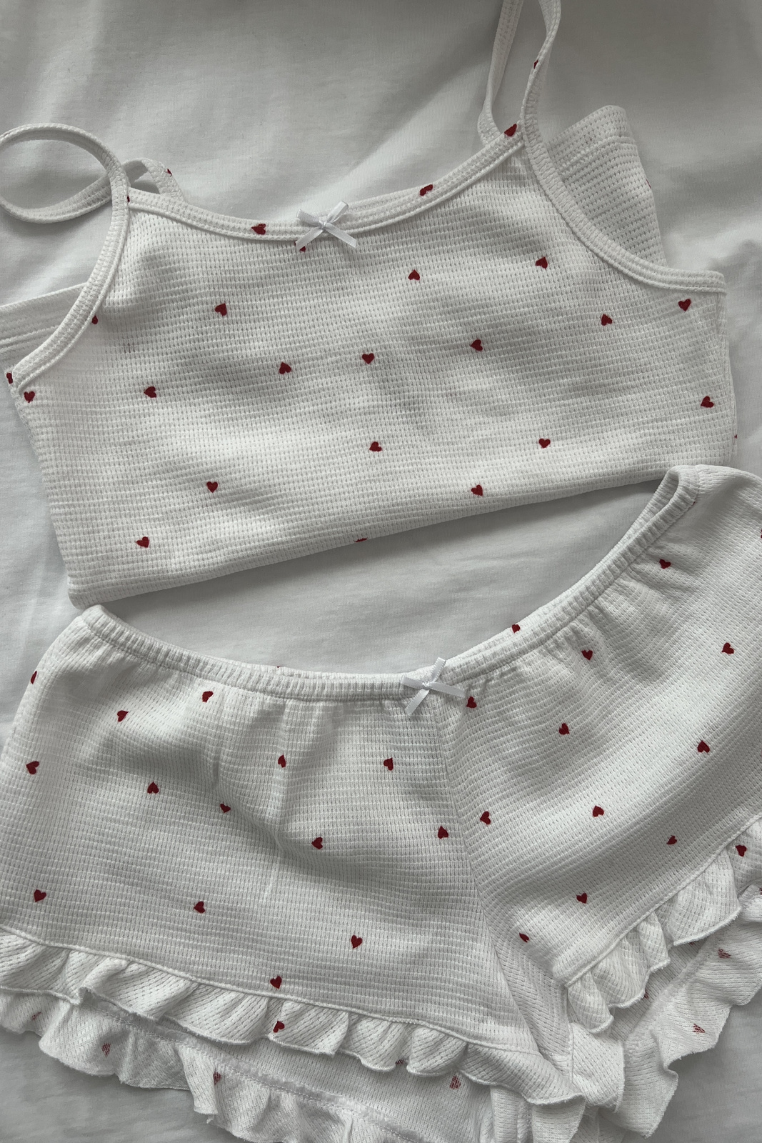 Zestaw Prezentowy Flirty Biały w Serduszka