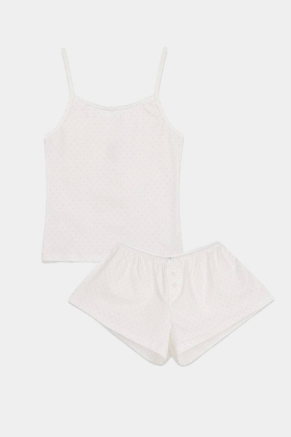 Komplet Rosie Szare Kropki