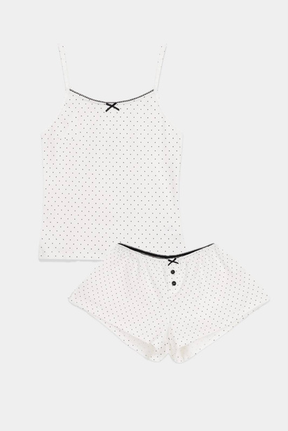 Komplet Rosie Czarne Kropki