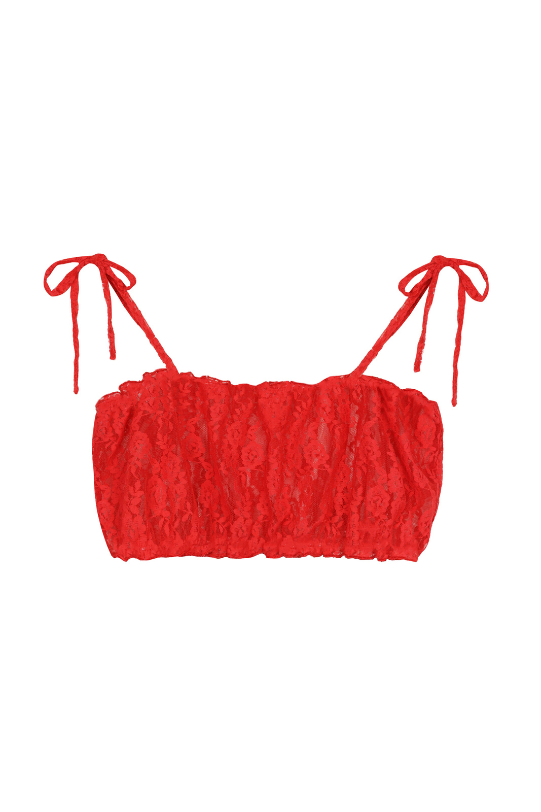 Koronkowy Top Grace Czerwony