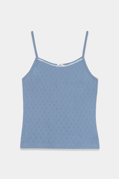 Ażurowy Top Rosie Blue Denim