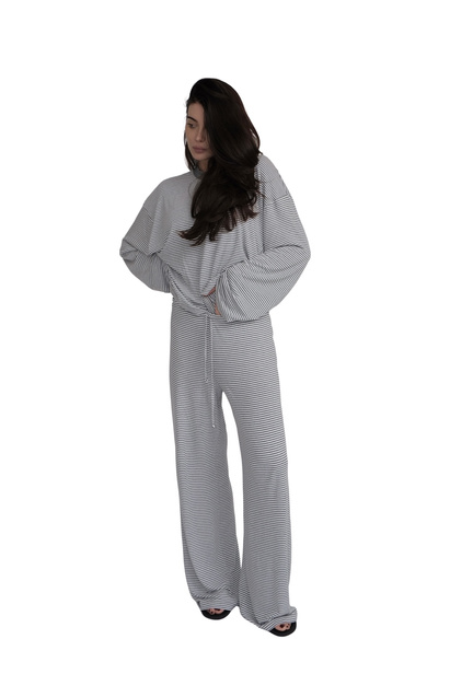 Spodnie Erin Szare Paski