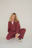 Bluza Rene Burgundowa z Ociepleniem