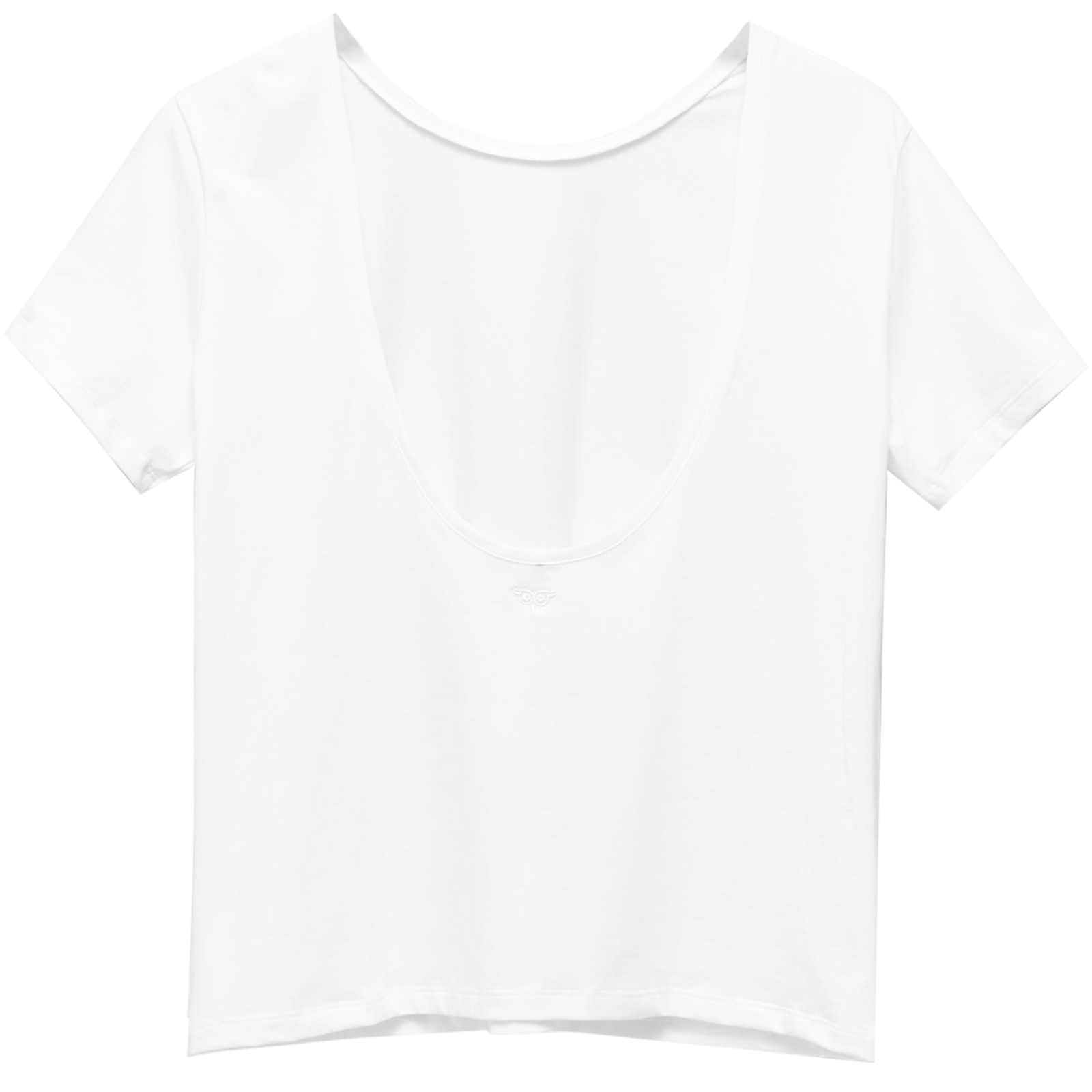 Koszulka z Odkrytymi Plecami Biała
